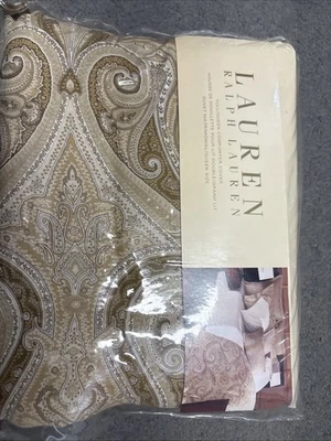Ralph Lauren Desert  Spa Paisley Queen Comforter Cover Duvet Cover New - Image 1 of 4