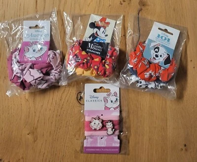 Haargummis Minnie Maus/The Aristocats/101 Dalmatiner Disney 3/4er Gummisset NEU
