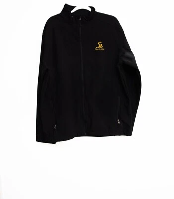 Chaqueta polar con cremallera completa negra resistente-lite con logotipo bordado unisex talla XL Foto 1 de 4