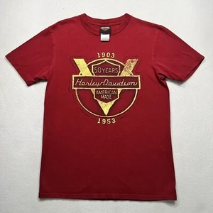 Harley Davidson 50 Year Anniversary Anderson South Carolina 2 Sided Graphic Sz M - Picture 1 of 6