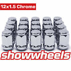 24 x SHOWWHEELS 12x1.5 Chrome Wheel Nuts Fits Ford Ranger Triton Bravo BT50 