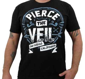 Camiseta para hombre PIERCE THE VEIL (logotipo del sello) - Imagen 1 de 2