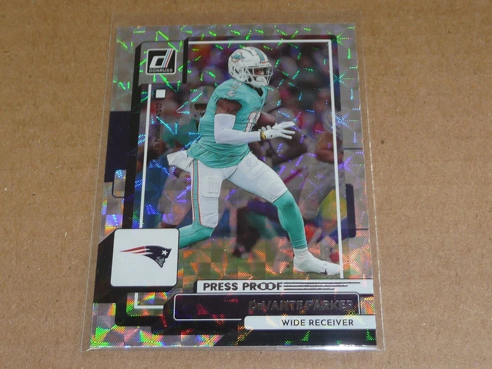2022 Panini Donruss PRESS PROOF HYPER DEVANTE PARKER DOLPHINS PATRIOTS N2592 - Image 1 of 1