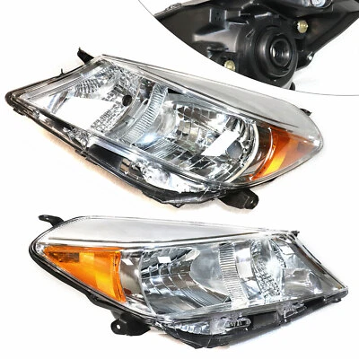 Pair Headlights For 2012 2013 2014 Toyota Yaris L LE 1.5L Left&Right Headlamps - Изображение 1 из 4
