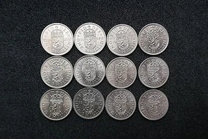 Elizabeth - Scottish Shillings - 1953 bis 1970 Datum wählbar (GEF BU oder PP) - Bild 1 von 25