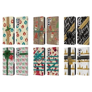 FUNDA BILLETERA HEAD CASE DESIGNS CON DIBUJO DE NAVIDAD LIBRO DE CUERO PARA TELÉFONOS SAMSUNG 4 - Imagen 1 de 12