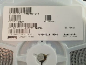 Carrete inductor fijo MURATA LQH32CY100K53L 10uH 10% 1Mhz de 2000 - Imagen 1 de 1