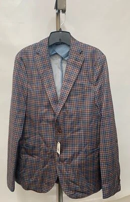 Johnnie-O Chadbourne Plaid Sport Blazer in Coffee Size 40R - Image 1 of 4