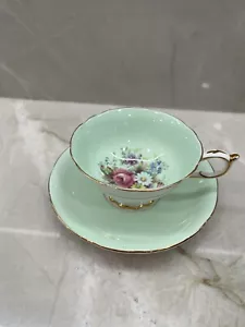 Platillo de taza de té Paragon de colección doble garantía H.M. La Reina hueso fino China Inglaterra - Imagen 1 de 8