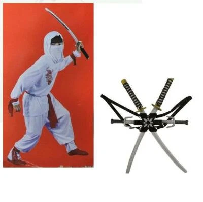 Ninja White Dragon & Sword Halloween Costume 12/14 Dress Up Party 13 Pc Boys - Image 1 of 4