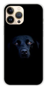 Coque en silicone imprimée compatible Apple iPhone 13 Pro Max Chien noir - Photo 1 sur 3