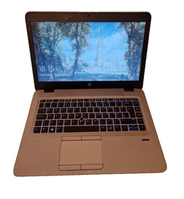 HP EliteBook 745 G4 AMD A10 Quad Core 8GB Ram 256GB SSD Windows 10 Laptop - Image 1 of 4