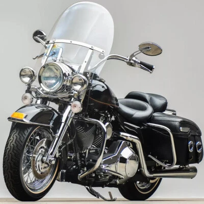 Clear Windshield Windscreen For Harley Touring Road King FLHR Classic 1994-2025 - Image 1 of 4