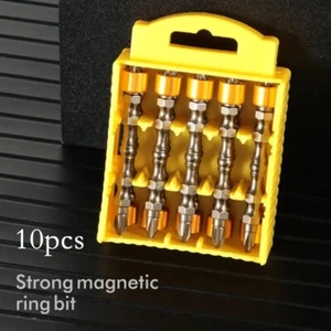 10pcs,  PH2 Magnetic Screwdriver Bits, 1/4 Inch Hex Shank, 4-1/2" Long - Picture 1 of 6