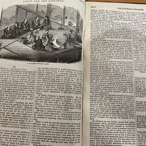 Antique Print 1844 - JAPAN - Japan And The Japanese - A wedding Party - Picture 1 of 4