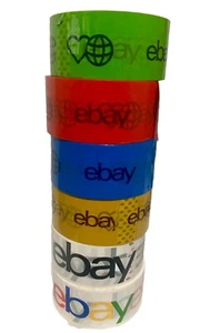 Official eBay Brand Packaging Tape 1ROLL Shipping Packing Box Sealing Multicolor - Picture 1 of 41