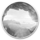 2 x Vinyl Stickers 7.5cm (bw) - Awesome Blue Ice Cave  #41591