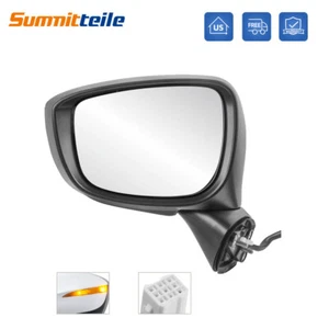 Left Side Heated Manual Folding Mirror For 2015 2016 Mazda CX-5 w/ Signal Lamp - Picture 1 of 11