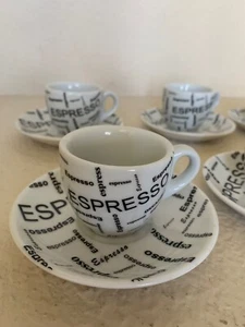 Konitz German Espresso Cups & Saucers, set of 6 - Picture 1 of 4