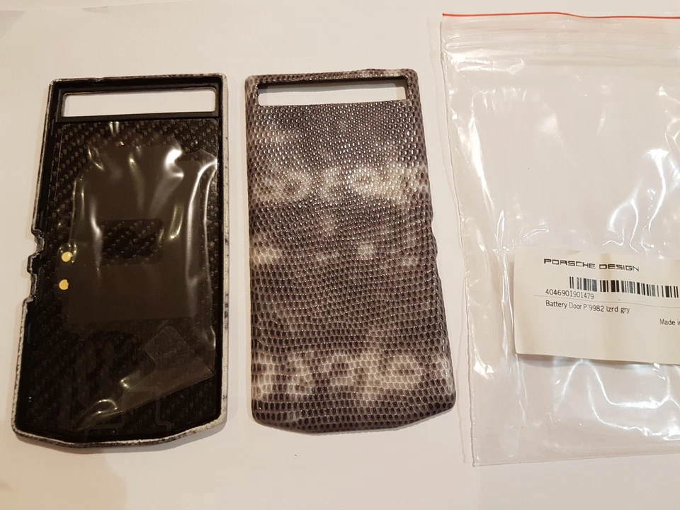 NUEVO ORIGINAL Blackberry Porsche P9982 P'9982 Cubierta Trasera Cuero - Puerta Batería Foto 1 de 1