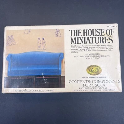 Дом миниатюр диван в коробке в разобранном виде - Изображение 1 из 4