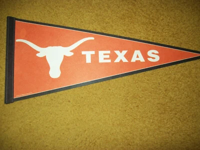 University of Texas Longhorns Felt Pennant 12" x 30" with plastic sleeve - Image 1 of 4