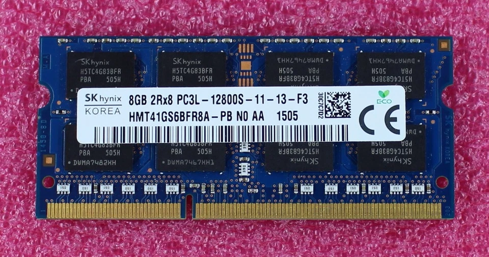 HMT41GS6BFR8A-PB - Hynix 8GB DDR4 - PC3-12800 - DDR3-1066 SODIMM Memory - Image 1 of 1