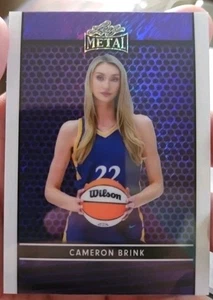 Cameron Brink 2024 hoja de metal RC EXCLUSIVO púrpura brillo promoción LA Sparks #/199 - Imagen 1 de 3