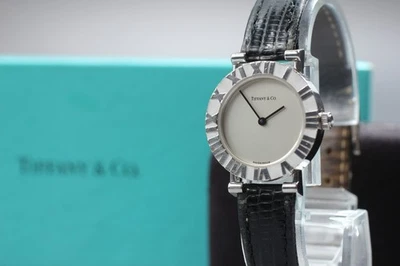 [N MINT in BOX] TIFFANY & Co. Atlas L0640 SV925 24mm Women's Qz Watch JAPAN U807 - Image 1 of 4