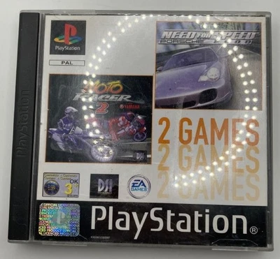 Need for Speed: Porsche 2000 e Moto Racer 2 PS1 - Versioni PAL ITA - Completi 🎮 - Immagine 1 di 3
