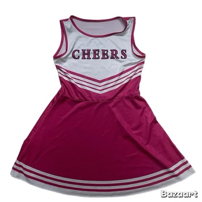 Niñas Talla 7 Vestido de Animadora Rosa Disfraz Halloween Foto 1 de 2