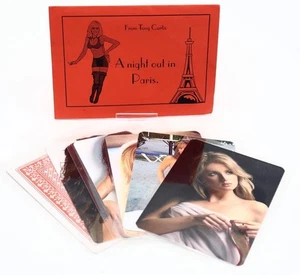 Seltenes Sammlerstück Marvillo's A Night Out In Paris von Tony Curtis Karte Zaubertrick - Bild 1 von 4