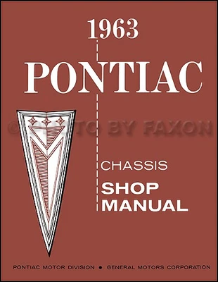 1963 Pontiac Shop Manual Bonneville Catalina Grand Prix Star Chief Repair 63 - Imagem 1 de 4
