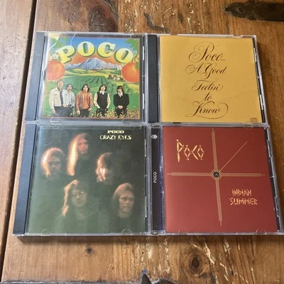Poco CD Lot Self-Titled Crazy Eyes Indian Summer Good Feelin' to Know RARE Foto 1 de 4