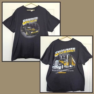 Trans Am Firebird Snowman Smokey and the Bandit T Shirt Big Rig Men's XL 2 Sided - Picture 1 of 10