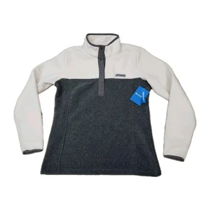 women's COLUMBIA Benton Springs Half-Snap fleece pullover sweatshirt Medium  - Picture 1 of 6