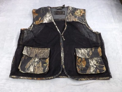 Guide Series Hunting Vest Men's Size XL Camo/Black Mesh Shell Sleeves Game Pouch - Image 1 of 4