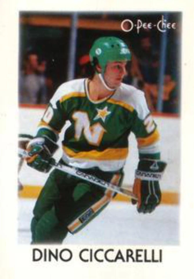 #7 Dino Ciccarelli - Minnesota North Stars - 1987-88 O-Pee-Chee Minis Hockey - Image 1 of 1