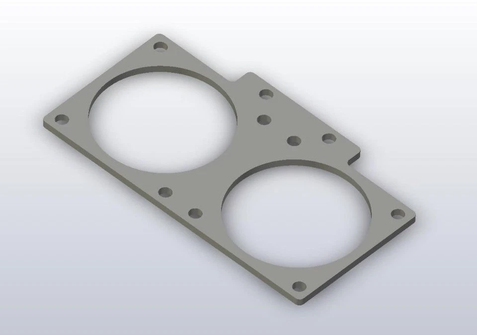 Motorola PM400, CM300, M1225, Heatsink Dual 60mm Fan Bracket - Image 1 of 1