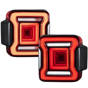 Form Lighting 2018-2024 Jeep Wrangler LED Tail Lights, Red Set 2019 2020 2021 - Picture 1 of 17