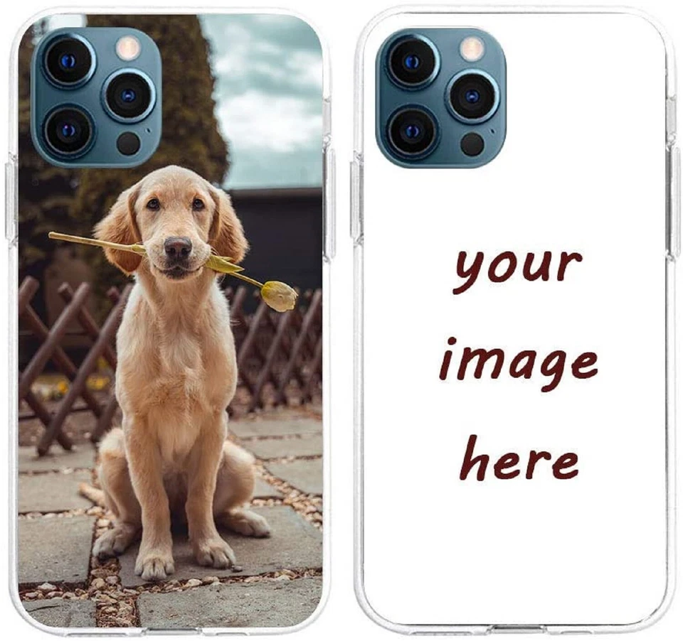 Personalized TPU Clear Transparent Case Cover Custom For iPhone Huawei Xiaomi - Image 1 of 4