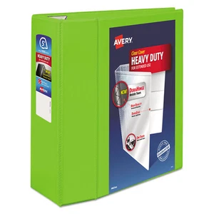 Avery Heavy-Duty View Binder w/Locking EZD Rings, 5" Cap, Chartreuse - Picture 1 of 4