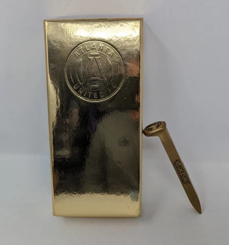 Atlanta United 2020 Season Ticket Holder Brass Spike in Box~~ Rare Cover