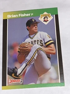 Tarjeta de béisbol 1989 Donruss #126a Brian Fisher Pittsburgh Pirates - Imagen 1 de 2