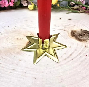 Gold Fairy Star Chime Candle Holder: For .5 inch Diameter Candles, Ritual Spell - Picture 1 of 10