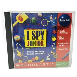 I Spy Junior (Windows/Mac, 1999) Scholastic Ages 3-5 Early Reading Math Untested - Picture 1 of 3