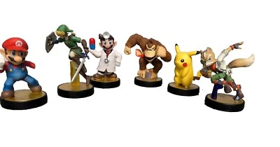 6-Lot: Nintendo Amiibo Figure Mario Doctor, Donkey Kong, Pokémon, Zelda, Fox - Image 1 of 4