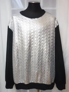 Maxi Milian New York Silver Front&Black Back Sweatshirt Men 6XL ~NWT~ $54.00 - Picture 1 of 12