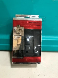 Pass & Seymour 1595-SWTTRBKCC4 Gfci RecepSw Tr 15A 125V Bk NEW #2919 - Picture 1 of 2