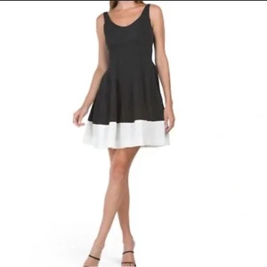 NWT Rene Ruiz Collection Size 18 Black and white mini cocktail formal dress - Picture 1 of 6